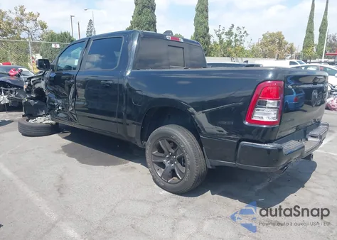 2022 Ram 1500 Big Horn 4X2 5'7 Box from USA, damaged, VIN 1C6RREFT4NN193802